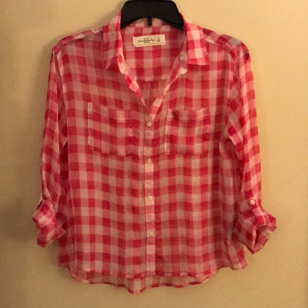Abercrombie & Fitch Sheer Flannel